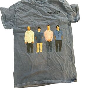 Blue Graphic T-Shirt weezer